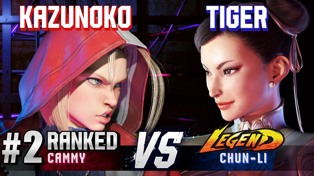 SF6 ▰ KAZUNOKO (#2 Ranked Cammy) vs TIGER (Chun-Li) ▰ High Level Gameplay