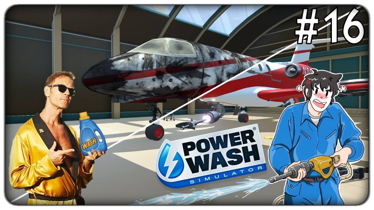 RIPULIAMO UN AEREO SEGRETO ARMATO DI LASER (grazie al potere di Rocco) | Powerwash Simulator ep.16