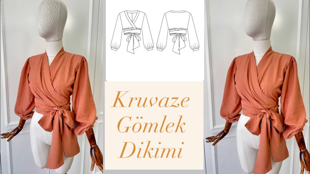 Kruvaze gömlek kesim ve dikimi kalıp siparişi instagram sayfamdan verebilirsiniz 