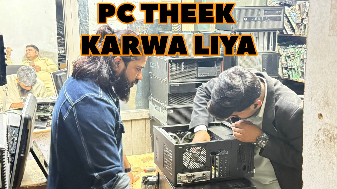 Mustafa Ka PC Theek Karwaya | Hamza Shah's vlogs