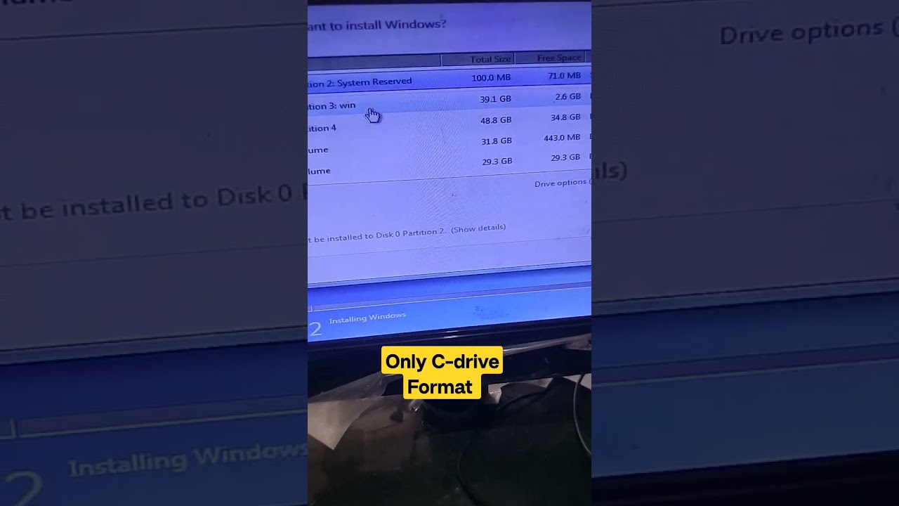 Only C- Drive Format Safely Not to Other Data - Drive#macnitesh#desktop#data#2023shorts