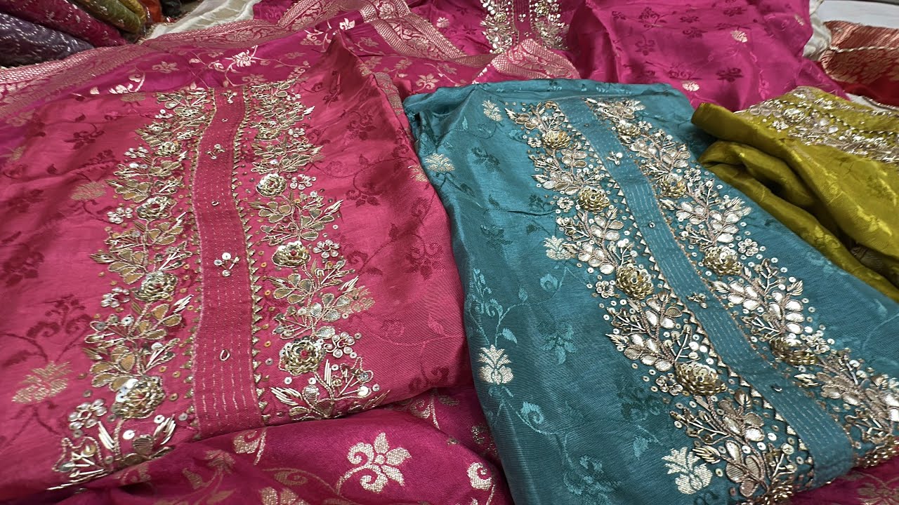 NEW Designer Amir Suit Collection 🔥 Heavy Handwork Suits | Chandni Chowk Wholesale Delhi