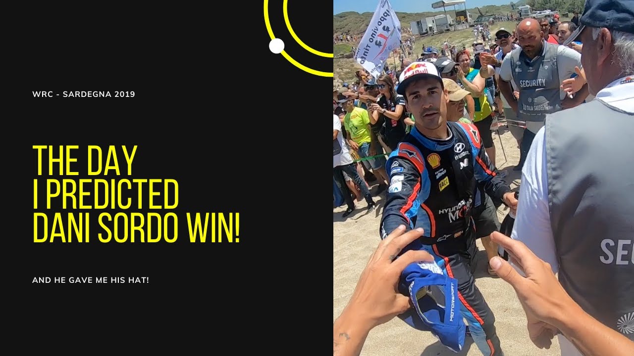 The day I PREDICTED Dani Sordo WIN and he gave me HIS HAT!