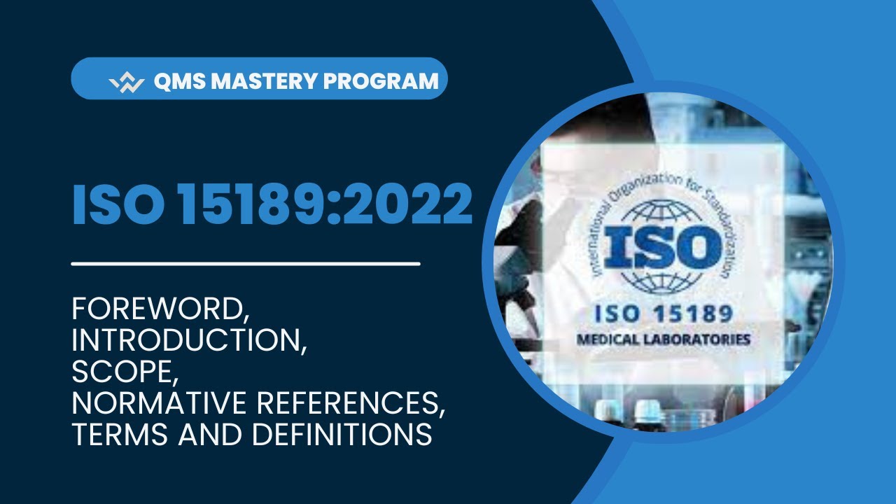 Training Session 1: Introduction to ISO 15189:2022