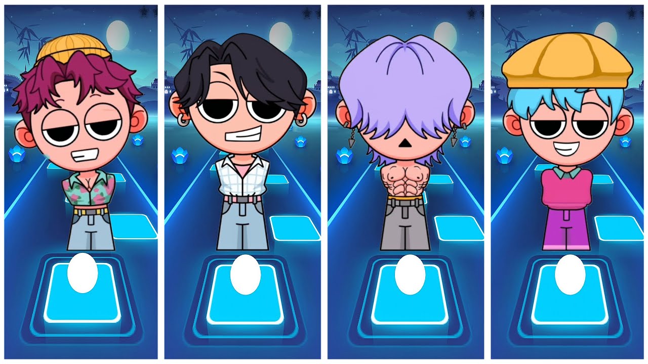 Kpop Demon Hunters 🆚 SAJA Boys 🎮 Tiles Hop EDM RUSH