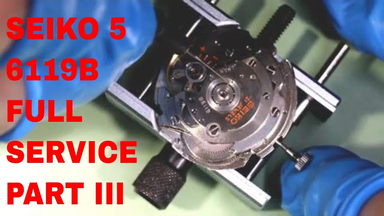Restoring and Servicing a Vintage 1968 Seiko 5 Cal. 6119B Watch - Part III - Assembling