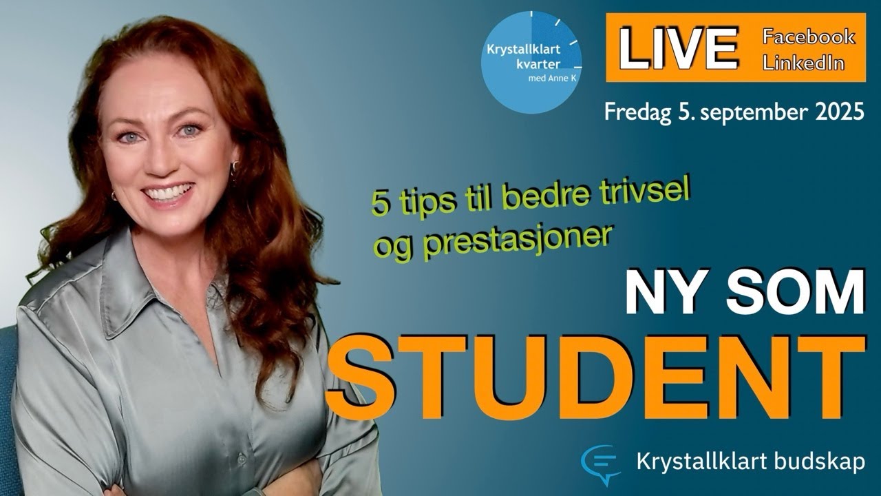 💎 Ep. 193  Ny som student - fem tips til bedre trivsel og prestasjoner