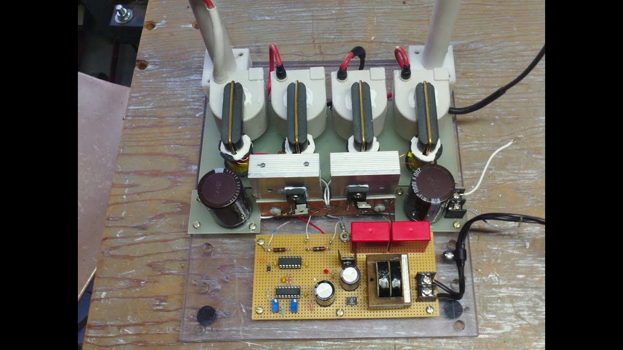60 Kilo volt flyback setup