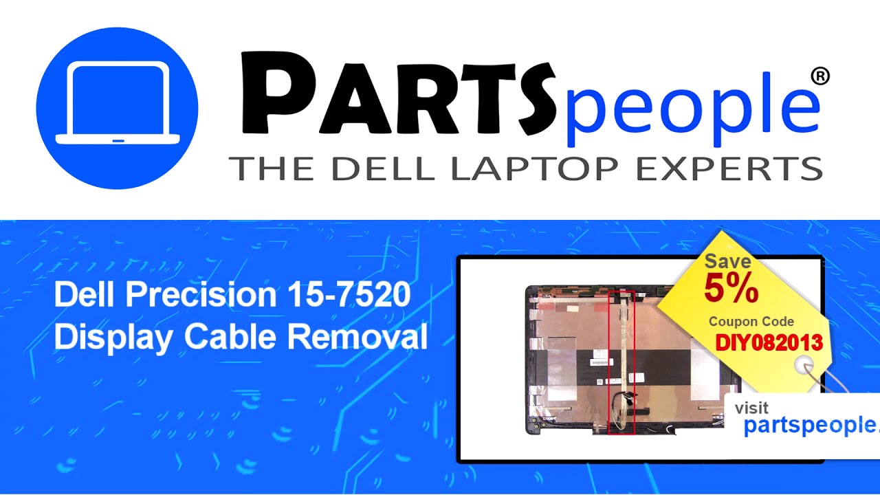 Dell Precision 15-7520 (P53F002) Display Cable How-To Video Tutorial