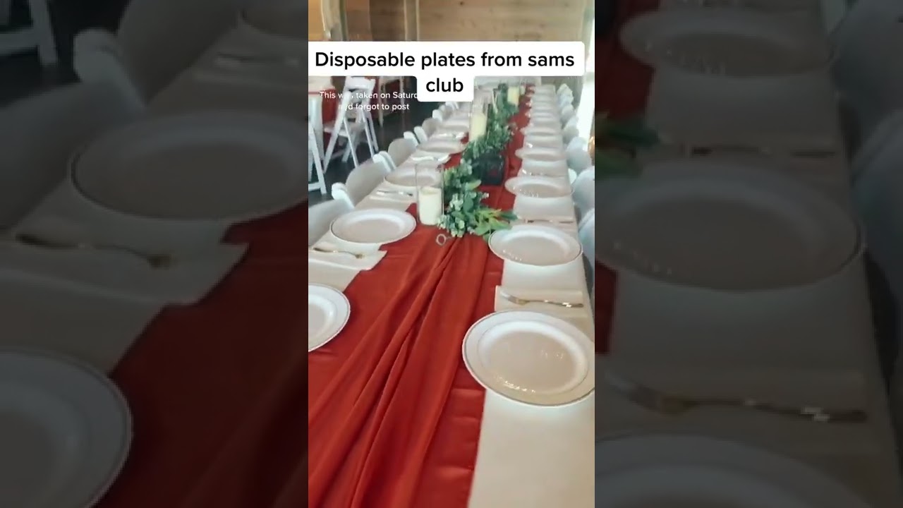 Sams club disposable plates for weddings