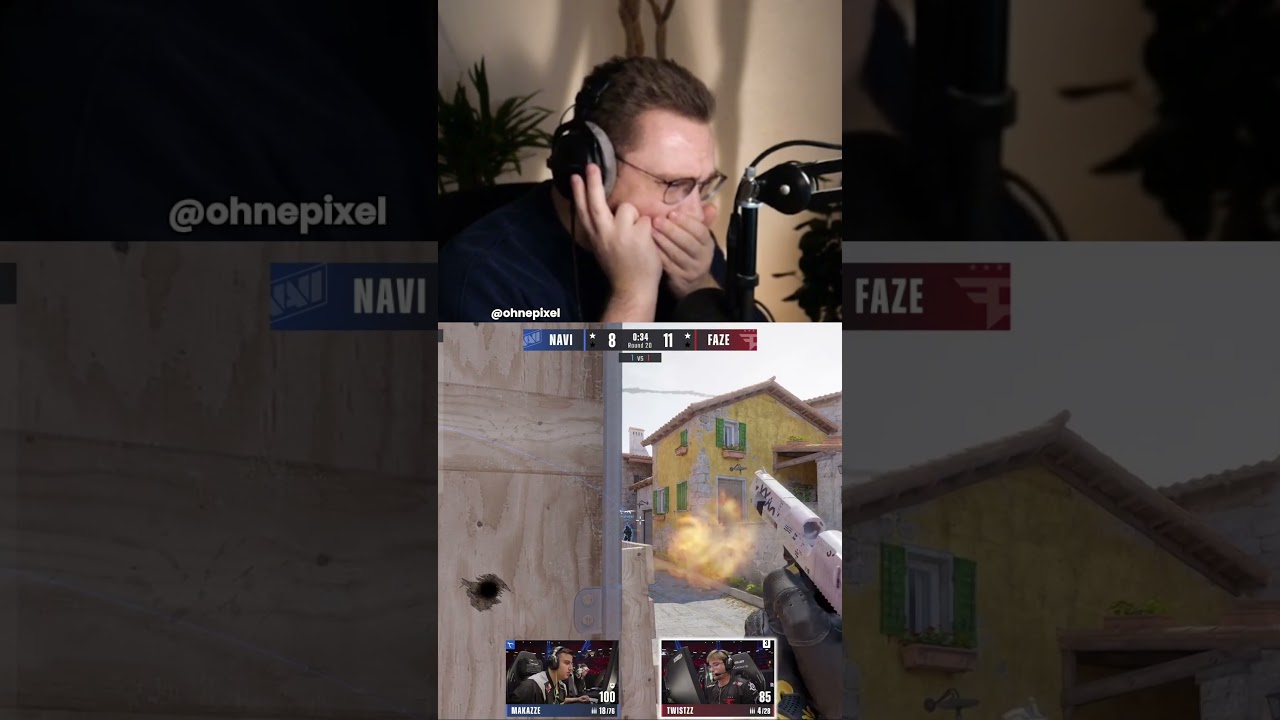Безумный клатч 1 на 3 с Deagle от Twistzz 😲 #ohnepixel #cs2 #counterstrike #twistzz #faze #navi #...