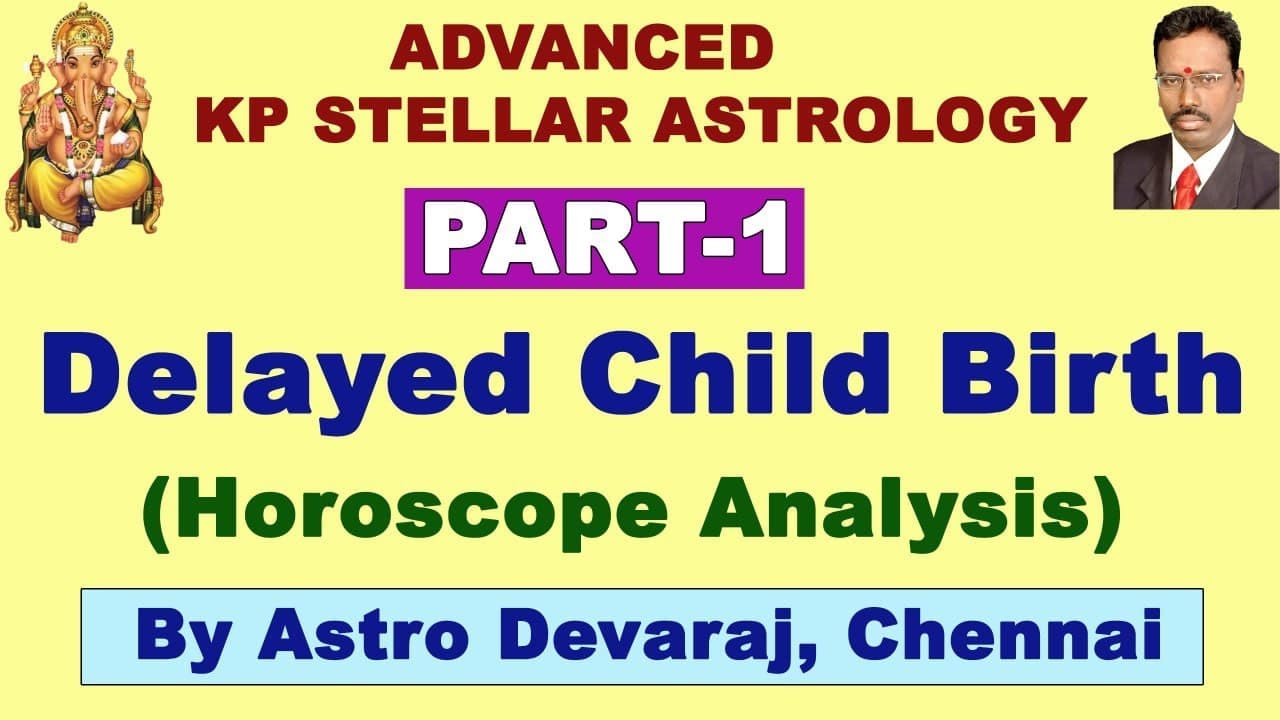 Delayed Child birth in KP Astrology | Part1 | Cuspal Interlink KP Astrology | Advanced KP Astrology
