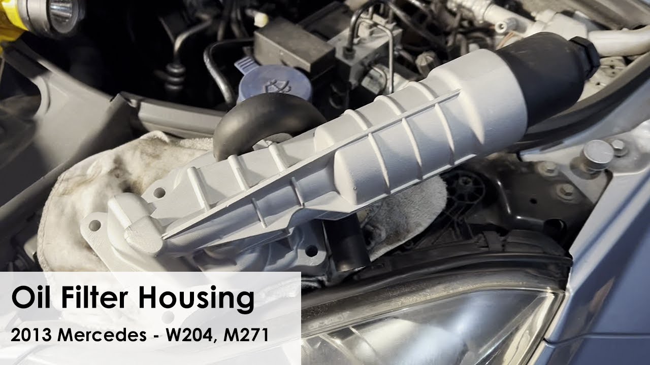2013 Mercedes C250 Oil Filter Housing replacement (plus PCV inspection)