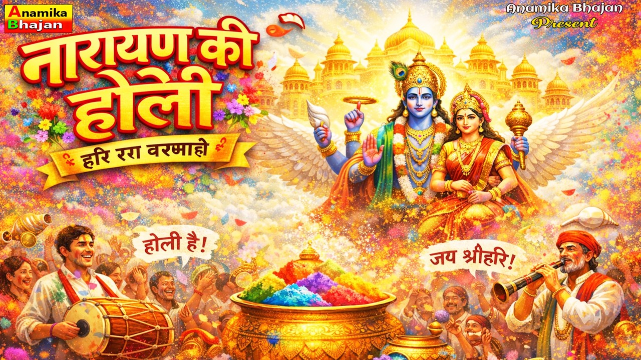 नारायण की होली 🎨 | आज वैकुंठ से रंग बरसेंगे | Vishnu Holi Bhajan 2026 Superhit Holi Bhajan II