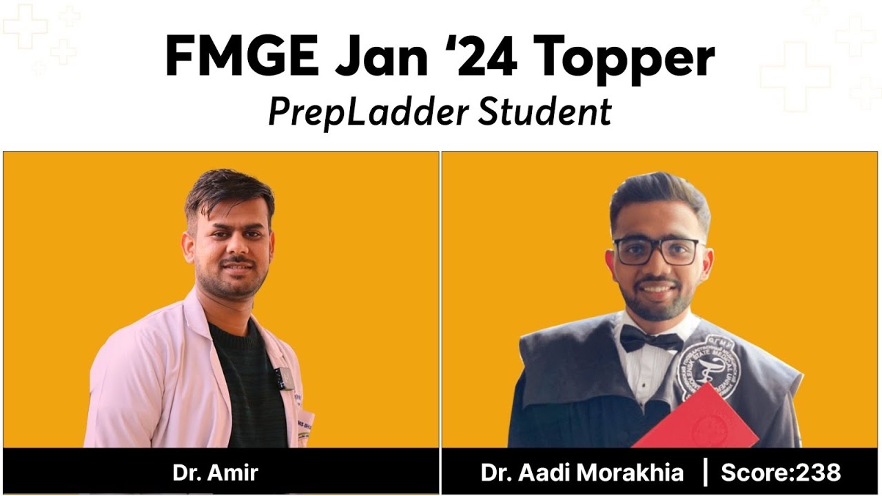 Interesting conversation with FMGE Jan '24 Topper Dr. Aadi Morakhia | Dr. Amir AIIMS #fmge