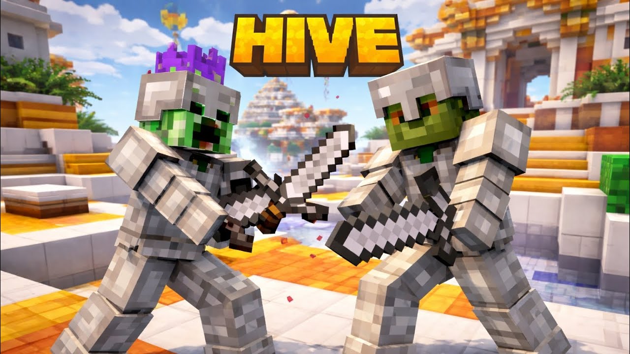 Coroado no BedWars! Vitórias Épicas no Hive