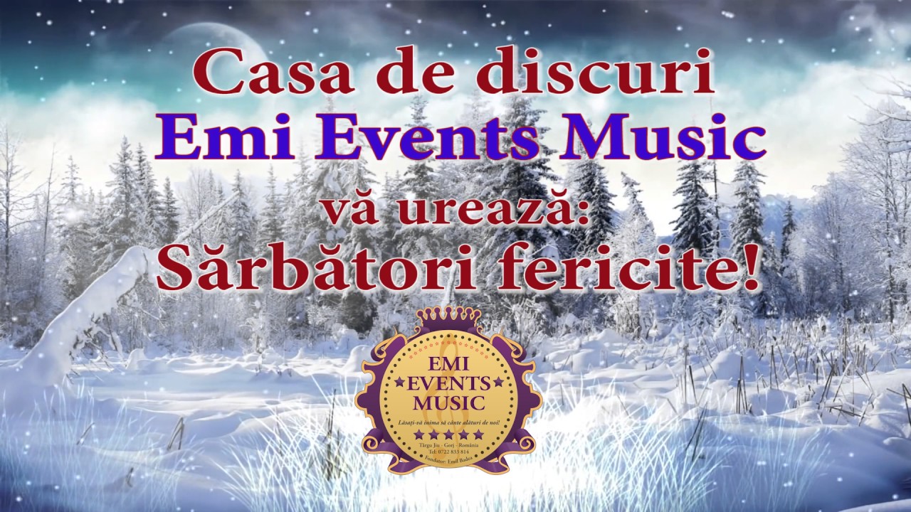 Echipa Emi Events Music vă urează Sărbători fericite! ⓒ100%✔️ 𝐕𝐄𝐙𝐈 𝐓𝐎𝐓❣️