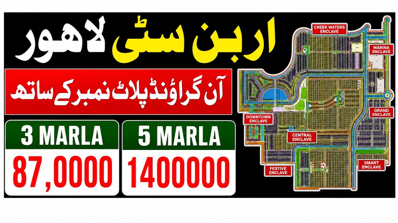 Urban City Lahore On Ground Plots | Balloted Plots | Urban City Lahore Possession 