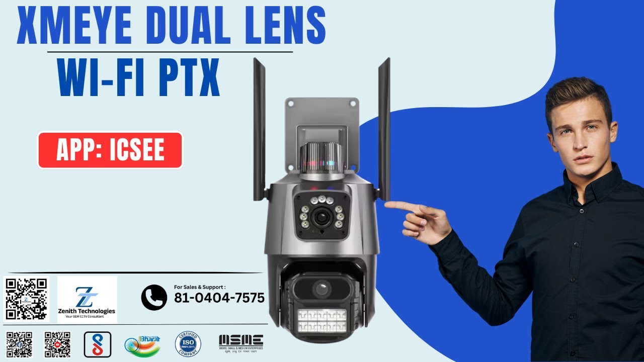Xmeye Dual Lens Wi-Fi Ptx Camera ZENITH TECHNOLOGIES