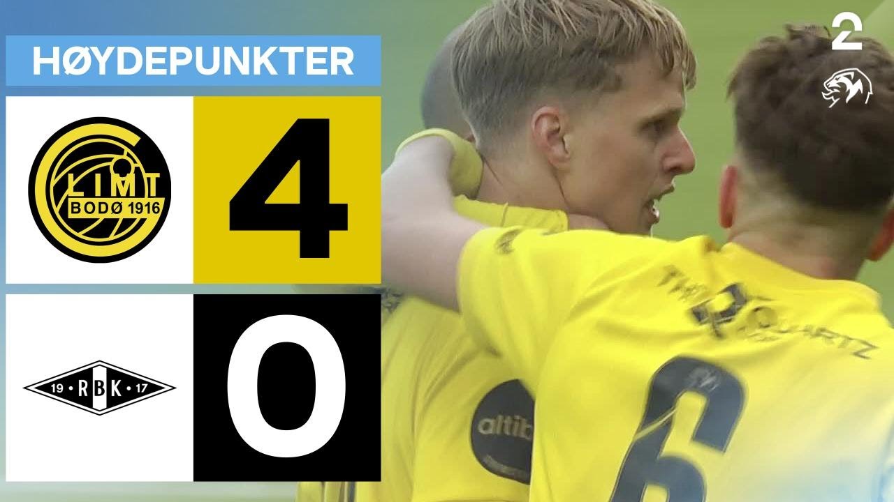 Bodø/Glimt 4 - 0 Rosenborg - Høydepunkter