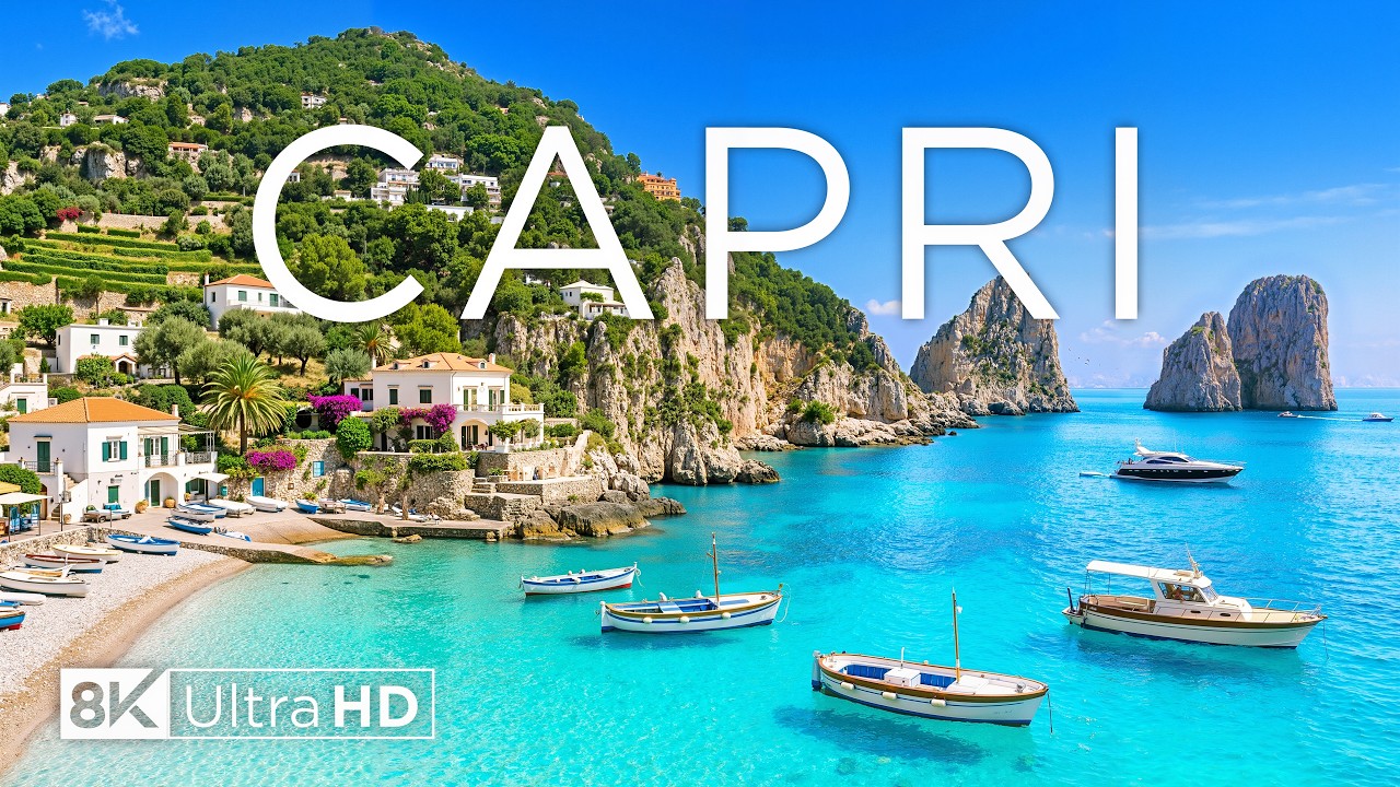 Capri, Italy 8K UHD &ndash; Blue Grotto, Mediterranean Cliffs & Coastal Paradise