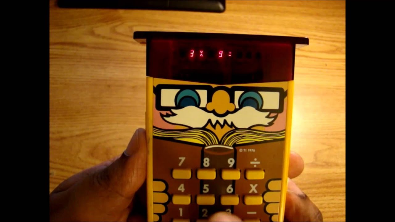 1976 Texas Instruments Little Professor Quick Review - Vintage Handheld Gaming From 1976.