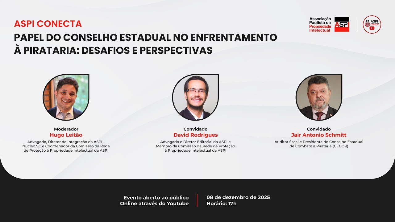 ASPI Conecta: PAPEL DO CONSELHO ESTADUAL NO ENFRENTAMENTO À PIRATARIA