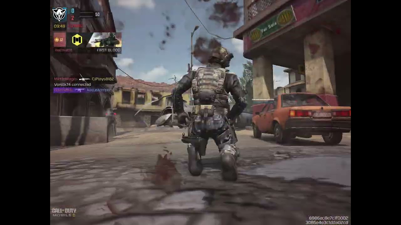 Playing call of duty mobile 