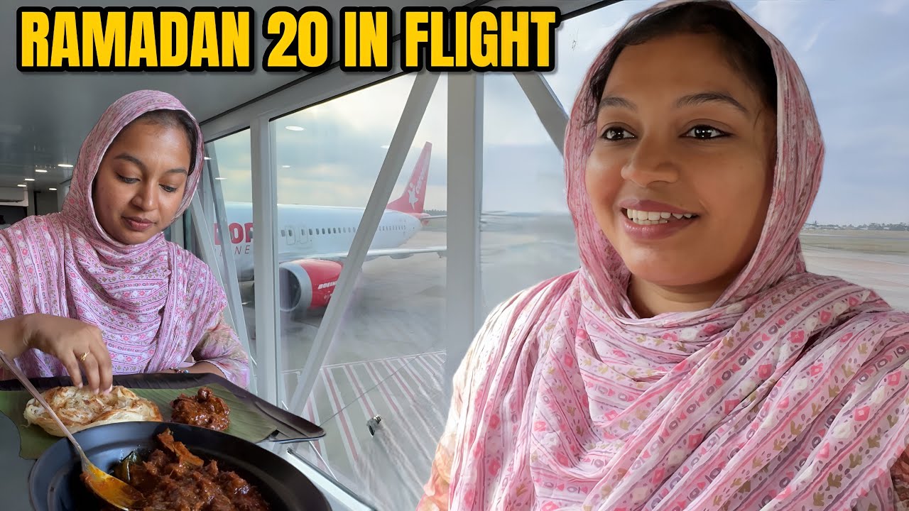 🌙 RAMADAN 20 | in FLIGHT a LONG TRAVEL in a DAY..🫣😨