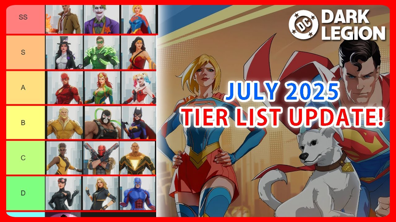 DC: Dark Legion July Tier List – Best Heroes Ranked
