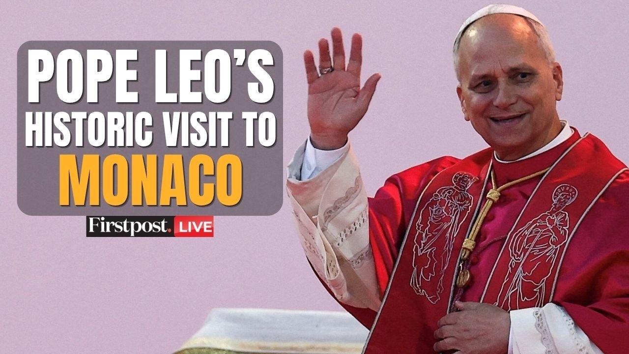 Pope Leo XIV Monaco Visit LIVE: First Europe Trip of 2026 | Royal Welcome & Speech | Firstpost |N18G