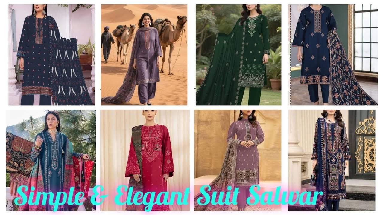 Casual Daily Wear Suit Salwar//Latest Suit Salwar Design//Simple & Elegant Suit salwar