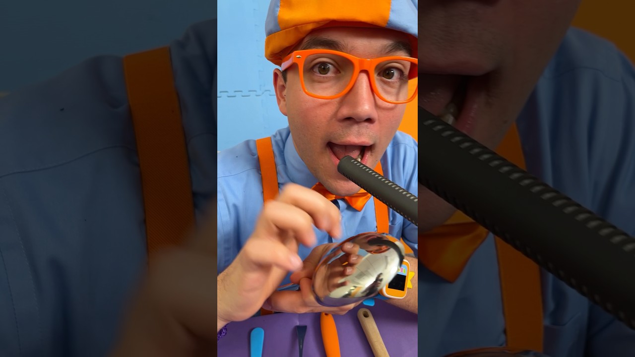 SHHH! It's Blippi's SPOON ASMR Challenge! 