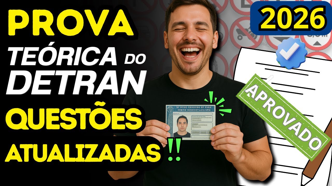 SIMULADO DETRAN OFICIAL-  Quest&otilde;es de uma Prova Real &ndash; FA&Ccedil;A ANTES DE TENTAR O SEU EXAME EM 2026