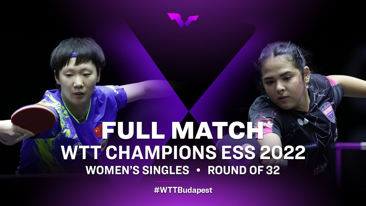 FULL MATCH | Wang Manyu vs Adriana Diaz | WS Rd 32 | WTT Champions ESS 2022