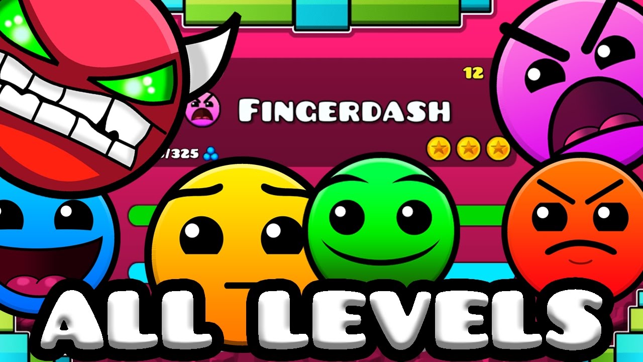Geometry Dash 2.1 - All Levels 1-21 100% Complete [Latest Coins]