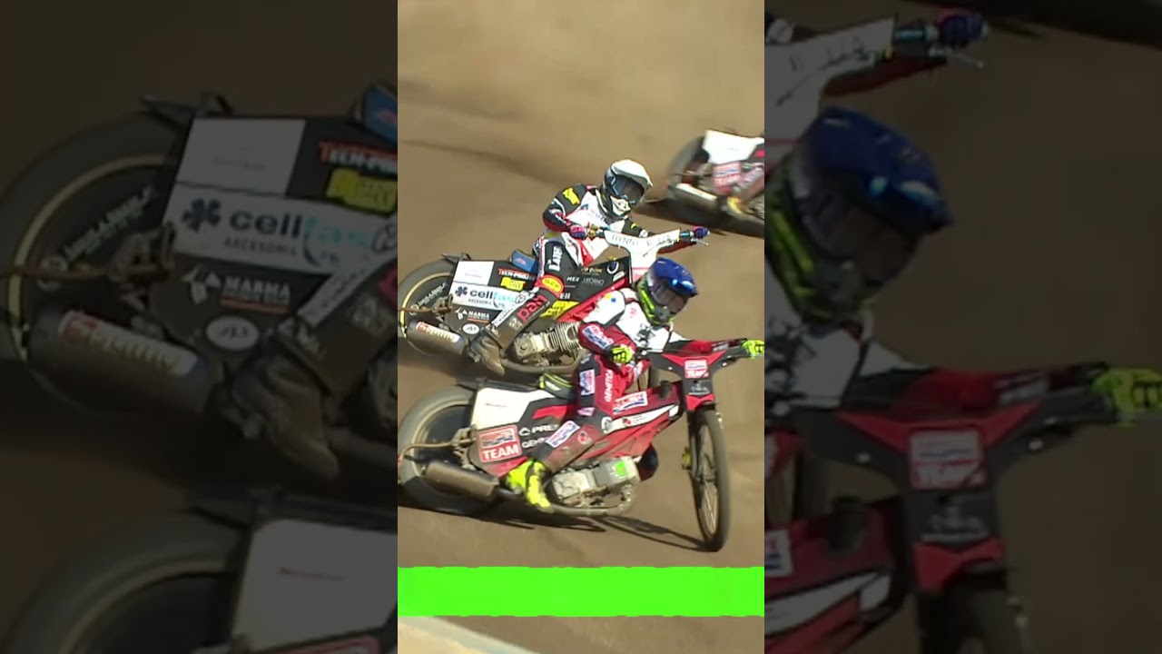 Speedway. Żużel. Mecz: Mathias Pollestad vs. Tom Brennan w 3. biegu #BYDKRO