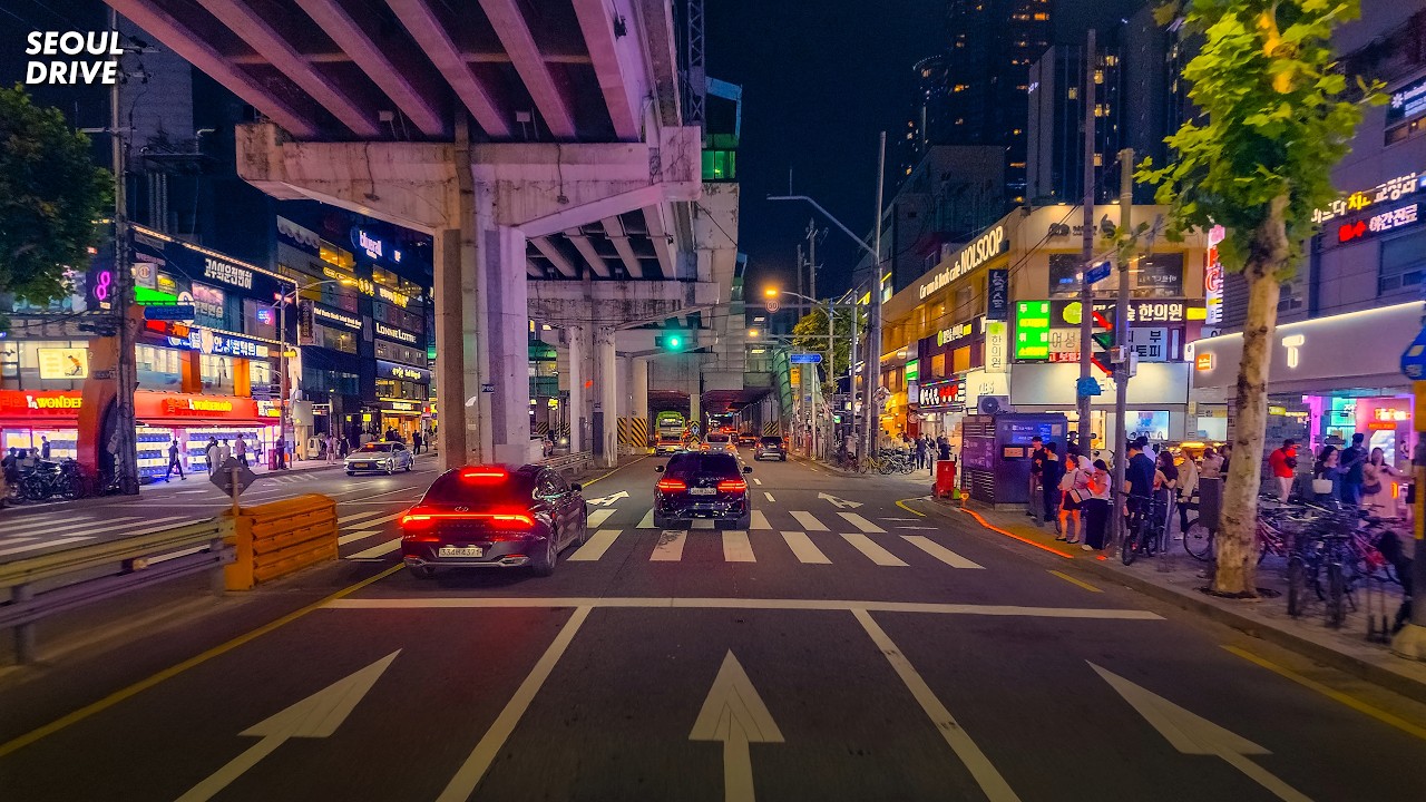 Seoul Drive for Relaxation - Summer Night Drive 🌙 Soft Beats 🎶 - Lofi Jazz