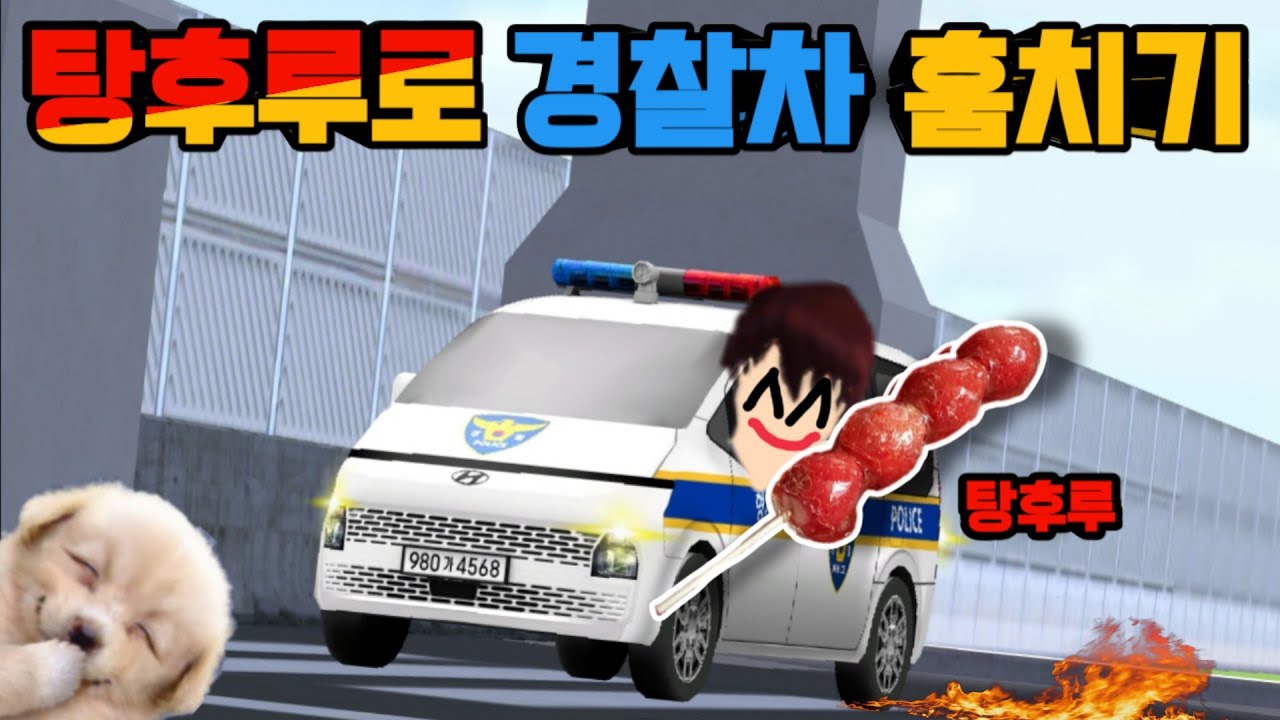 [3D운전교실] 탕후루로 경찰차 훔치기 대-작전