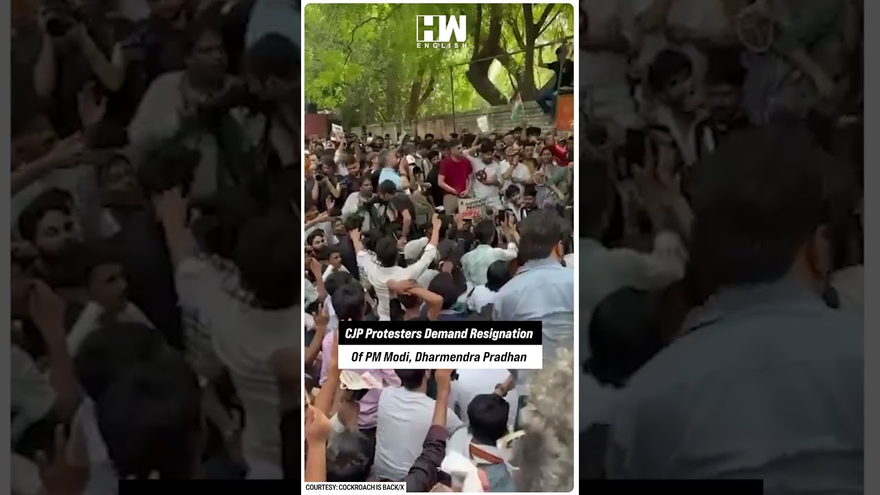 #Shorts | CJP Protesters Gather At Jantar Mantar, Demand Resignation Of PM Modi, Dharmendra Pradhan