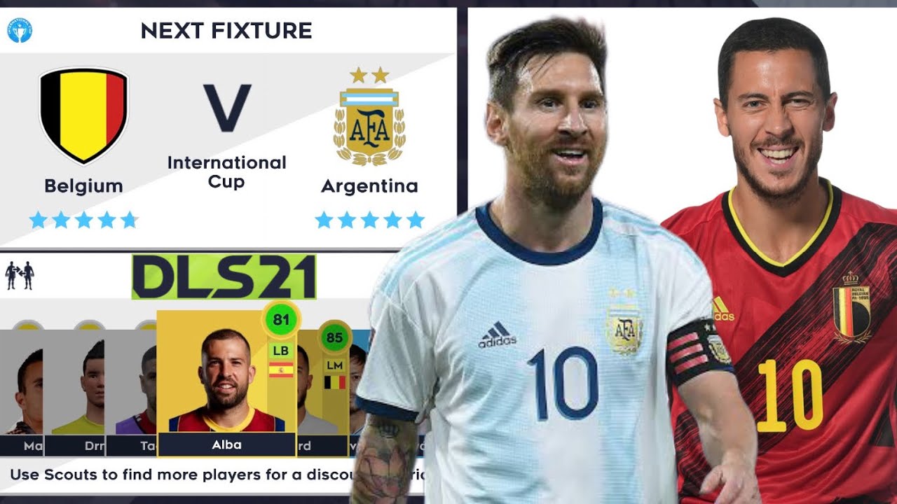 DLS 21 | Argentina 🇦🇷 vs 🇧🇪 Belgium | Dream League Soccer 2021 Gameplay
