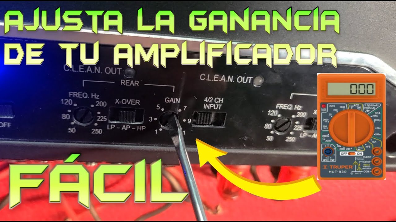 Ajusta la ganancia de un amplificador así de facil 🔈🔉🔊