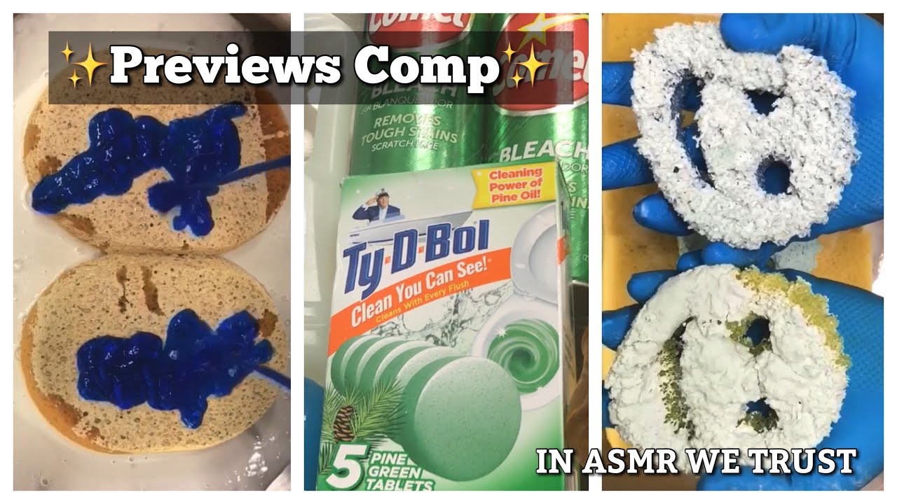 ASMR ✨Previews Compilation✨Irish Spring, Pine Tydbol, Oxi Clean, Comet, Fabuloso, Ariel, Ajax + more