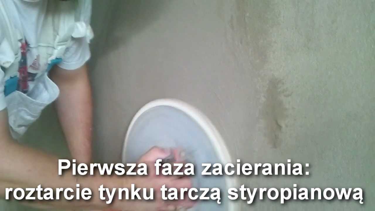 Tynki cementowo wapienne zacierane na gładko, wykonane pod malowanie. Tynk-Tech.Kreisel 500.Kraków