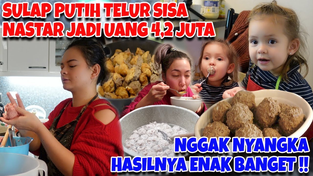 GAK MUBAZIR!! PUTIH TELOR SISA NASTAR JADI UANG 4 JUTA DI OLAH JADI BAKSO MALANG😍