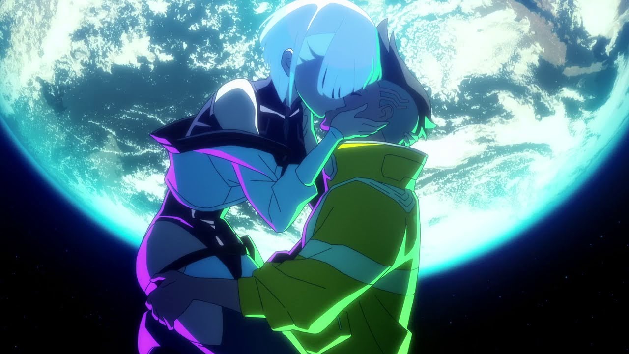 Cyberpunk Edgerunners - David y Lucy se besan ^_^ (Melty World)