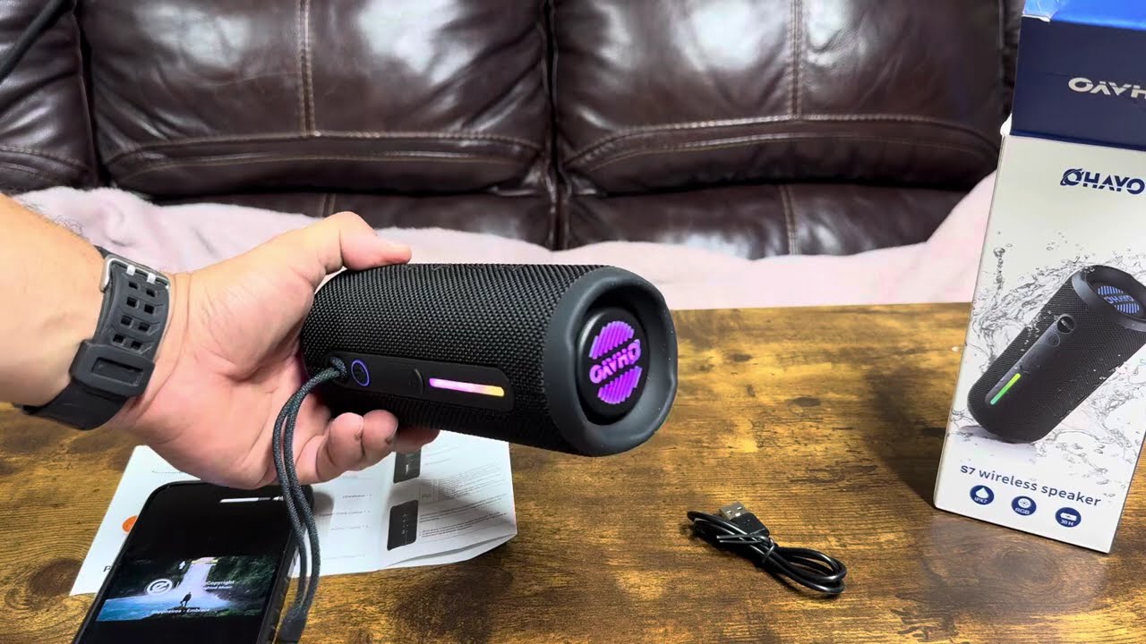 Лучшая покупка на Amazon: Bluetooth-колонка для вечеринок Ohayo Brand S7 24 Вт Extra Bass TF AUX ...