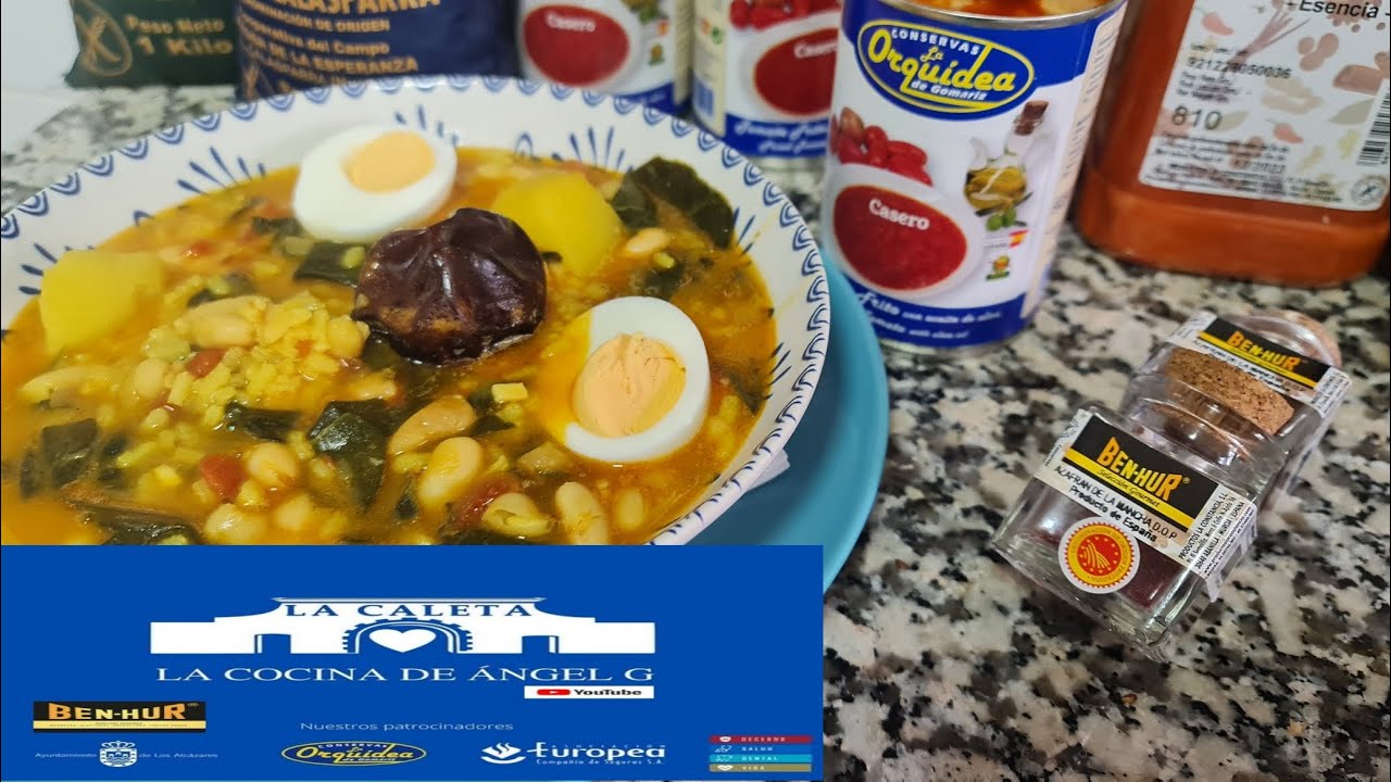 Potaje con arroz de Calasparra y espinacas
