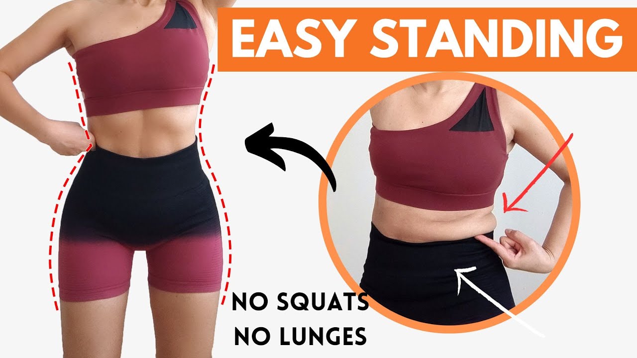 Get SNATCHED WAIST & ABS easy standing, burn belly fat & love handles, standing no jump