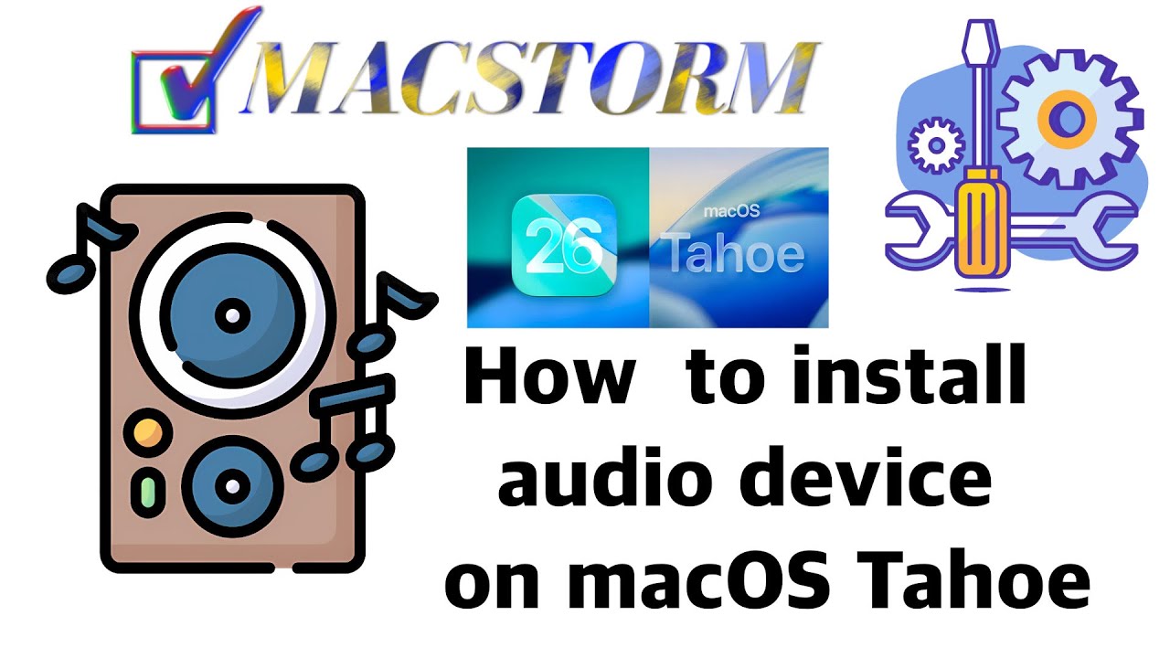 How to install audio device on macOS Tahoe